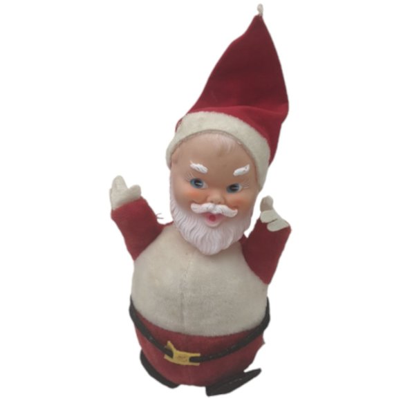 Gund Roly Poly Santa Rubber Face Gunderful Creation Musical Chime Doll Japan Vtg - Picture 3 of 16